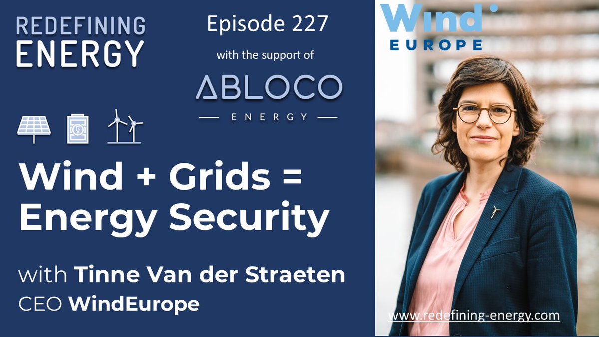 Redef_Energy's tweet photo. 🎙️Ep227. Wind + Grids = Energy Security
#spotify https://t.co/LswQeD8qcp 
#applepodcast https://t.co/d28wFPPtZY

@gerardreid14 and @MegaWattXinfo invite Tinne Van der Straeten CEO @WindEuropeEvent to discuss Wind, Grids and Energy Security https://t.co/EfVrZtfyhq