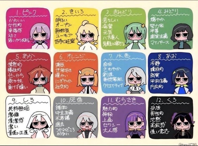 la_ocm's tweet photo. #私のイメージカラーを教えてください見た人も道連れ https://t.co/orwbyWCMfR