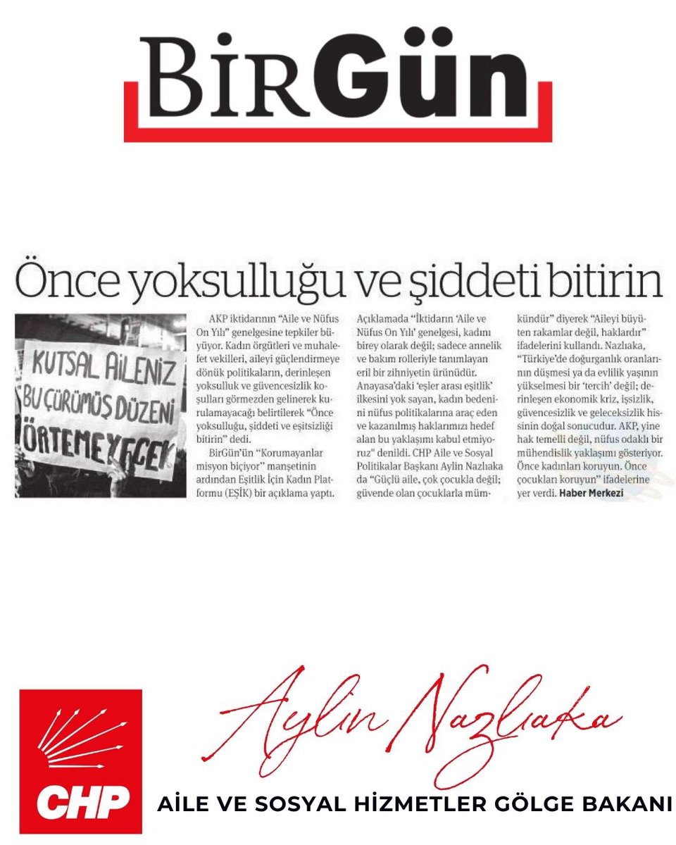 Aylin Nazlıaka 🇹🇷 tweet media