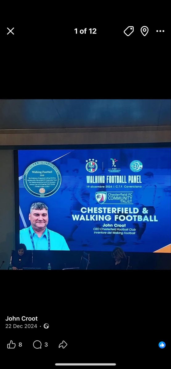 JohnCroot1's tweet photo. @WalkingFootScot Congratulations to everyone involved. This is another milestone in the growth of the sport. It is incredible to see the growth of the sport around the world since it was invented all those years ago by the @spireitestrust as part of a health project for older people. https://t.co/DoJfjfQ0Gs