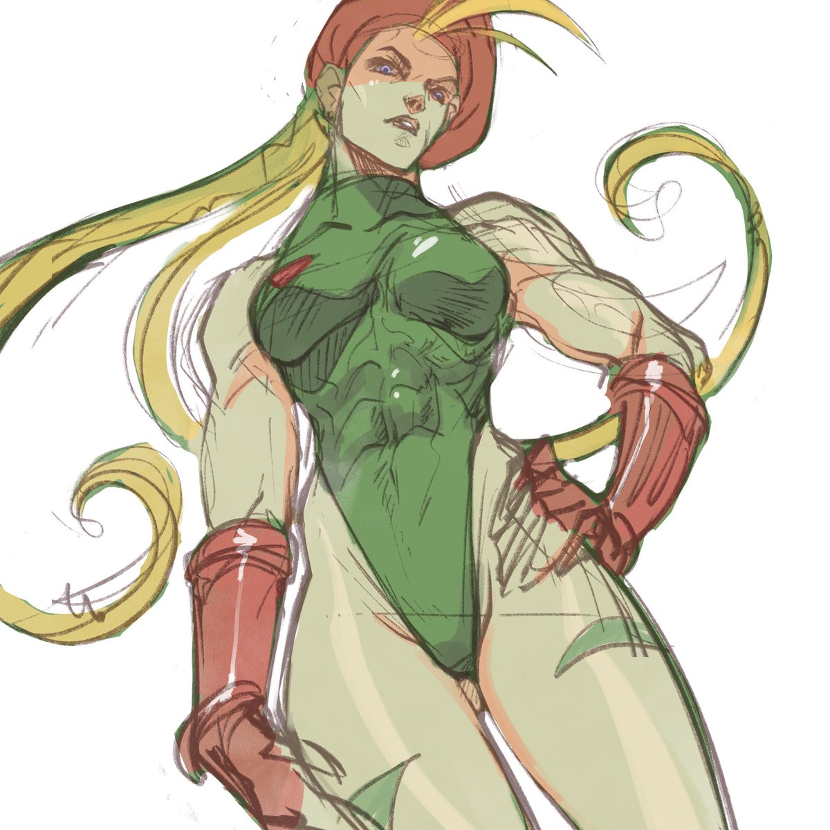 Draftovarius's tweet photo. Cammy, warming up
#Streetfighter https://t.co/fz3PXqYm50