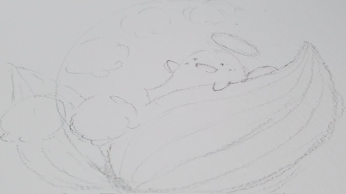 こっちは水彩で描く予定