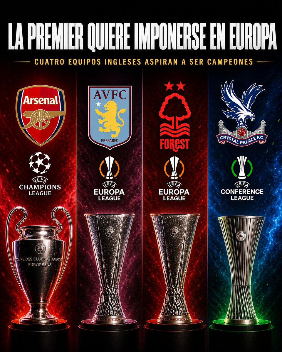 mirondo9's tweet photo. 🇪🇺 Semana clave para los torneos europeos.
🏴󠁧󠁢󠁥󠁮󠁧󠁿 Inglaterra tiene opciones reales, ahora mismo, de conseguir tres campeones continentales este curso.
✅ La #UEL tendrá finalista inglés sí o sí. https://t.co/9uCQ3G6QDI