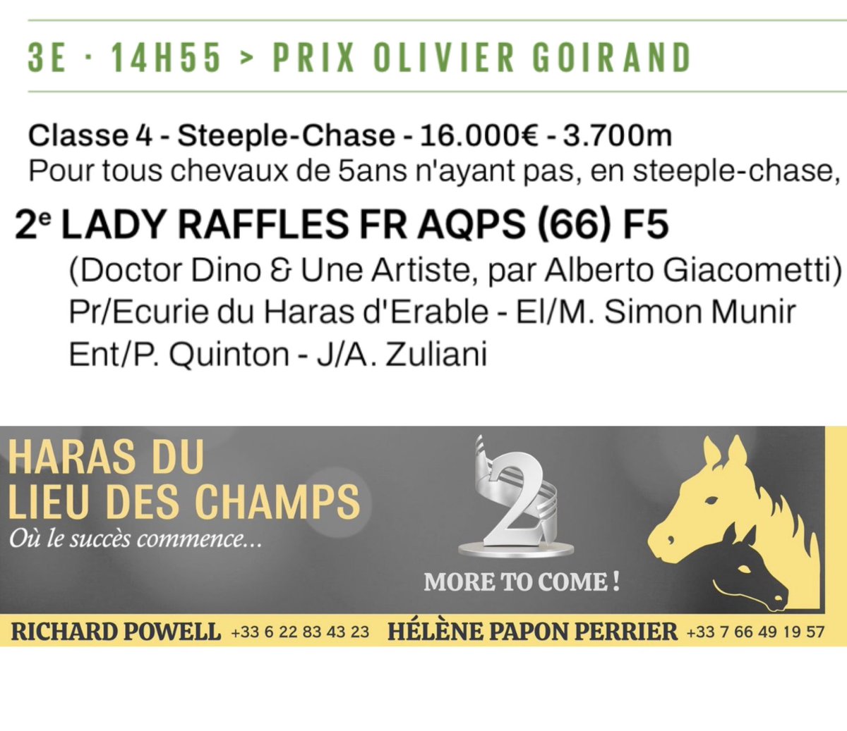 haras du Lieu des Champs tweet media