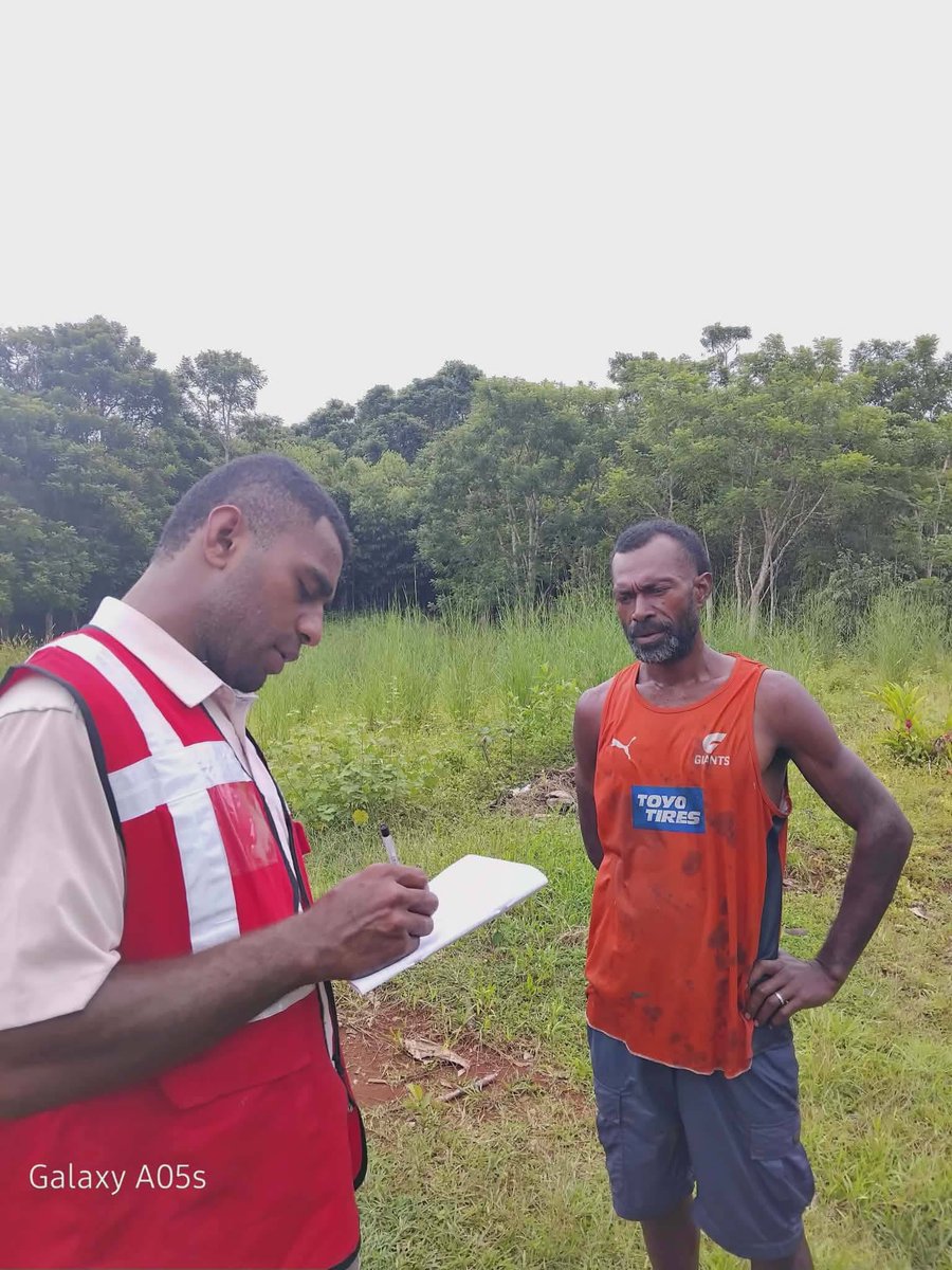 FijiRedCross's tweet photo. #WRCD2026 Right now in Nalawa, our volunteers are crossing rivers &amp; walking miles to deliver messages on leptospirosis, typhoid, dengue &amp; diarrhoea. 
This is what wearing RED for humanity looks like.
Will you stand with them?
Wear RED this Friday. 
#OnthesideofHumanity https://t.co/ukHgZxYJzL