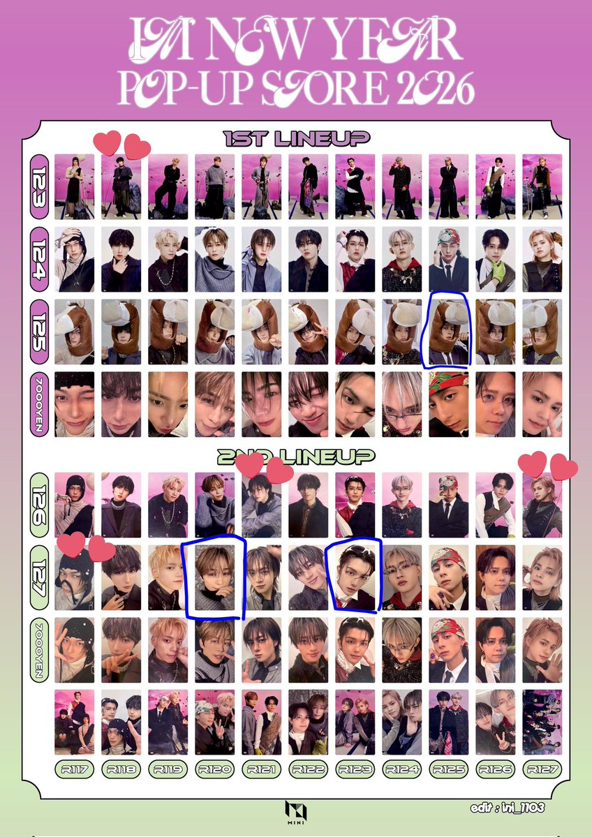 RT @hiyoko8mitsu: INI NEW YEAR STORE POPUP ポップアップ 2026 交換