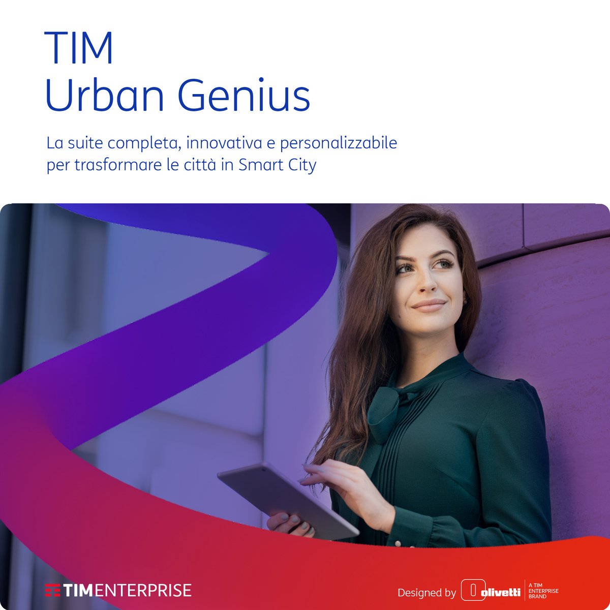 TIM_Enterprise's tweet image. 📊Il presente delle città è #DataDriven.
Con #TIMurbanGenius, la soluzione #TIMEnterprise powered by #Olivetti, supportiamo la pubblica amministrazione nella transizione verso città e territori sempre più intelligenti.

💡Una piattaforma personalizzabile, basata su #5G, #IoT,