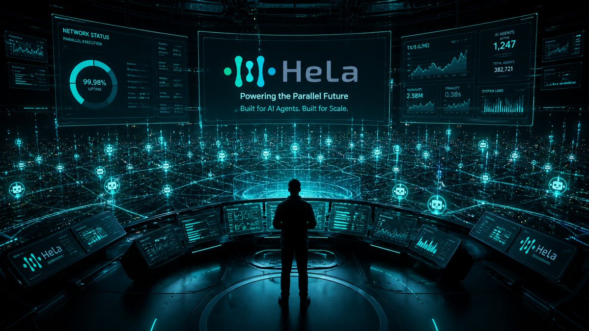 Hela_Network's tweet photo. Most blockchains are still stuck in single-lane mode.

One transaction at a time.
Queue. Compete. Slow down.

And somehow… they call that scaling.

Hela doesn’t scale like that.
Hela rewrites the rules.

With parallel execution, independent transactions don’t wait in line, they run at the same time.

No congestion games.
No artificial delays.
Just raw, coordinated execution.

What that means:

⚡️ Real throughput you can feel
⚡️ Near-instant confirmations
⚡️ Performance that holds when demand spikes

But this isn’t just about speed.

The next wave is already here, 
AI agents operating 24/7, making decisions, executing actions, all at once.

That world needs infrastructure built for parallelism.
Not patched for it.

Hela is where that future gets built.

Build your agents with us.
Not later. Now.

Join the Discord → https://t.co/LC5m2QS6MF 

Start building where parallel is the default.