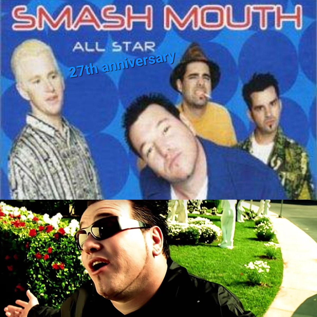 ArenStenslie's tweet image. Today, it also marks the 27th anniversary of @smashmouth's "All Star". 
#Anniversary #27thanniversary #SmashMouth #SmashMouthSongs #AllStar #SmashMouthAllStar
