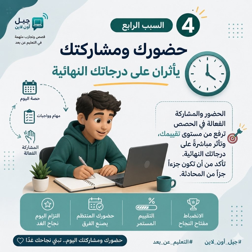 Geel_online's tweet photo. 4️⃣ حضورك هو  جزء من تقييمك أحيانًا https://t.co/oCgFzcosbs