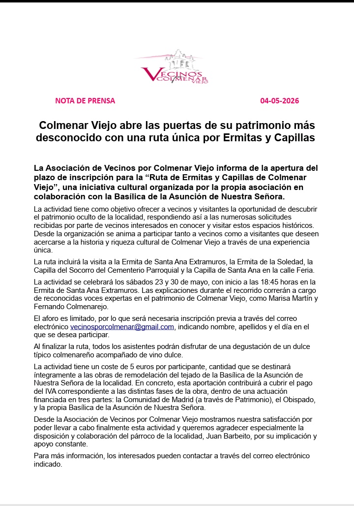 AV Vecinos por Colmenar Viejo tweet media