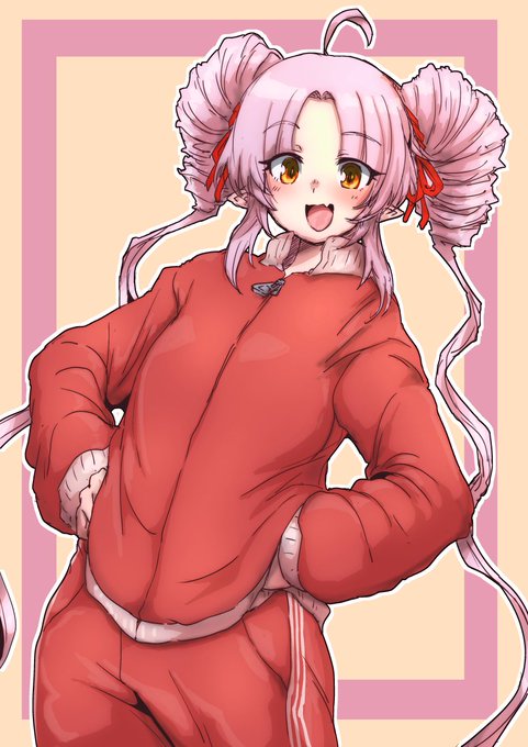 今日の日課はサイズの合わないジャージついなちゃんです 