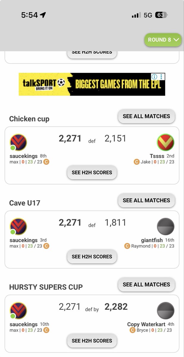 Supercoachmax's tweet photo. Results from this weekend 2/3 wins in leagues had a huge scalp in my most important league knocking off second on the ladder #supercoach #afl https://t.co/eIL9Q7v6vo
