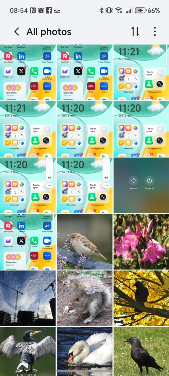 When you attempt to turn your phone off 9 times in a row and get 9 screenshots instead... 😕