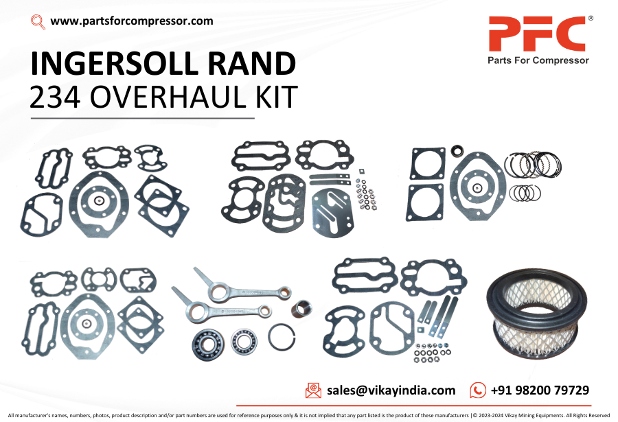 PartsForComp's tweet photo. PFC - Parts For Compressor has been providing Ingersoll Rand Type 30 234 Overhaul Kits to its various clients worldwide. If you are also looking for the most reliable and authentic spare parts for your machines.

Product Link: https://t.co/a7NPWDGoQx
Email: sales@vikayindia.com https://t.co/shuVW2V7GA