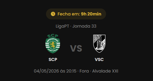 # JORNADA 32

Já fizeste a tua "aposta"?

👉treinador.vitoriasempre.net