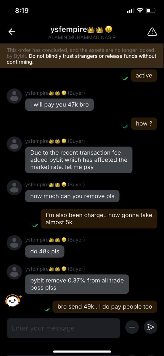 callmeuzo_'s tweet photo. I don't know what is going on with Bybit @Bybit_Official p2p is becoming something else, on top my money you wan collect 2-5% 
All this scammer, Bybit you can do better please https://t.co/6GwUEuTFNg