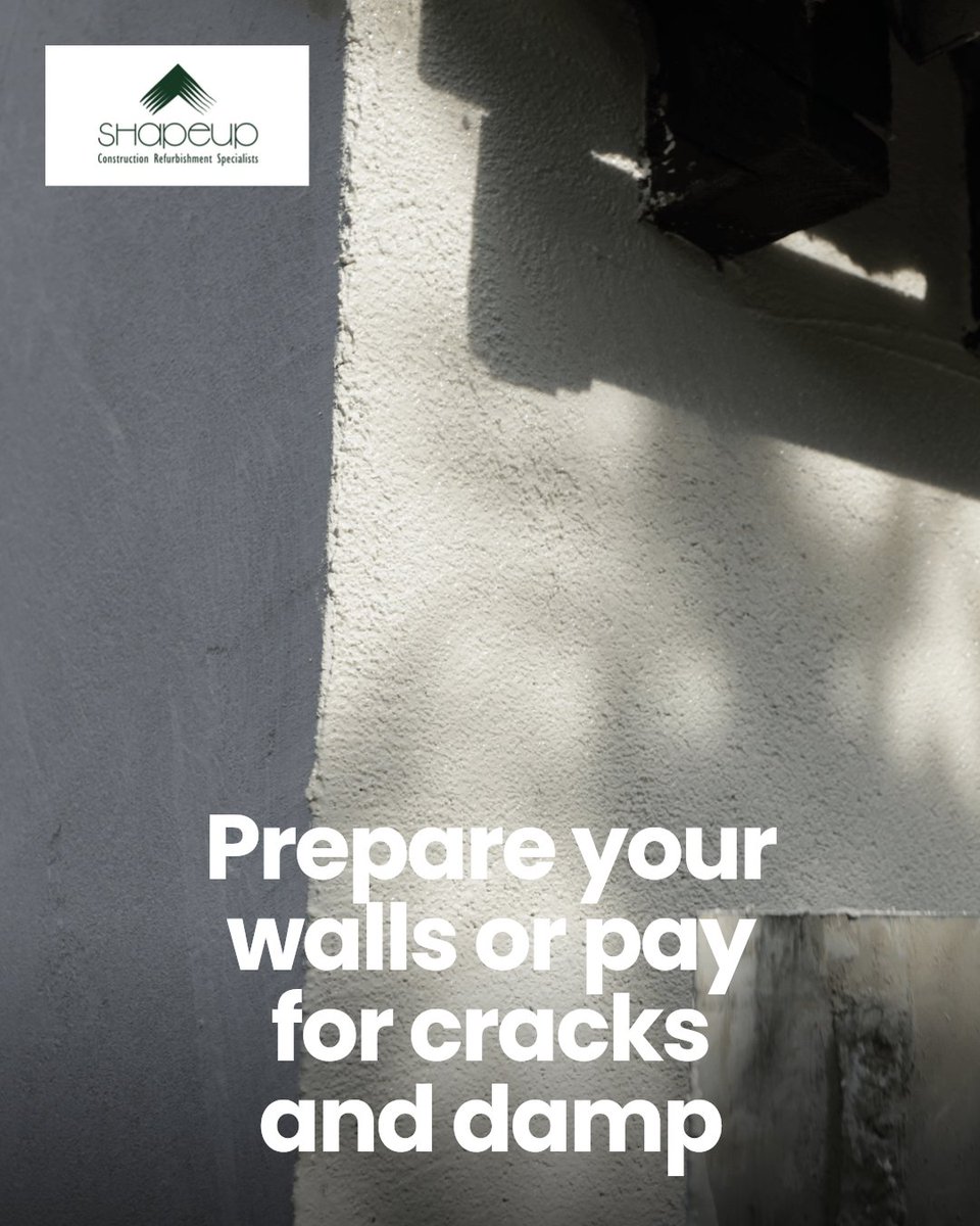 ShapeUpEWI's tweet image. Worried about energy loss through your walls? Preparation is the step that shields your entire render system, ensuring lasting protection and performance. Without it, cracks and damp can quickly take hold. #EnergyEfficiency #ShapeUpConstructions #Rendering