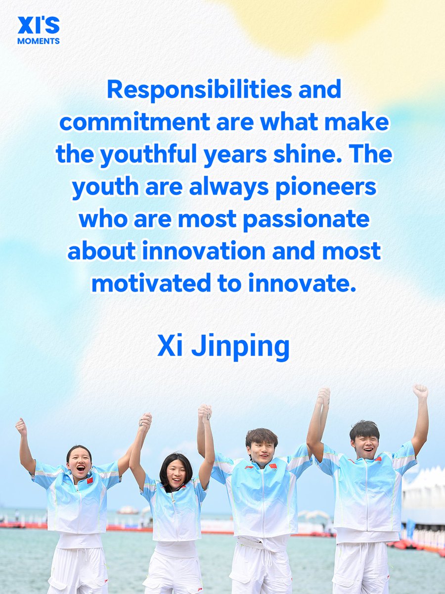 ihenan_'s tweet image. President #XiJinping has always kept the growth and development of young people close to his heart. On #China's Youth Day, let's take inspiration from his remarks on how youth can achieve greatness and shape the future.🌟

#youth #XisMoments #YouthDay #PresidentXi