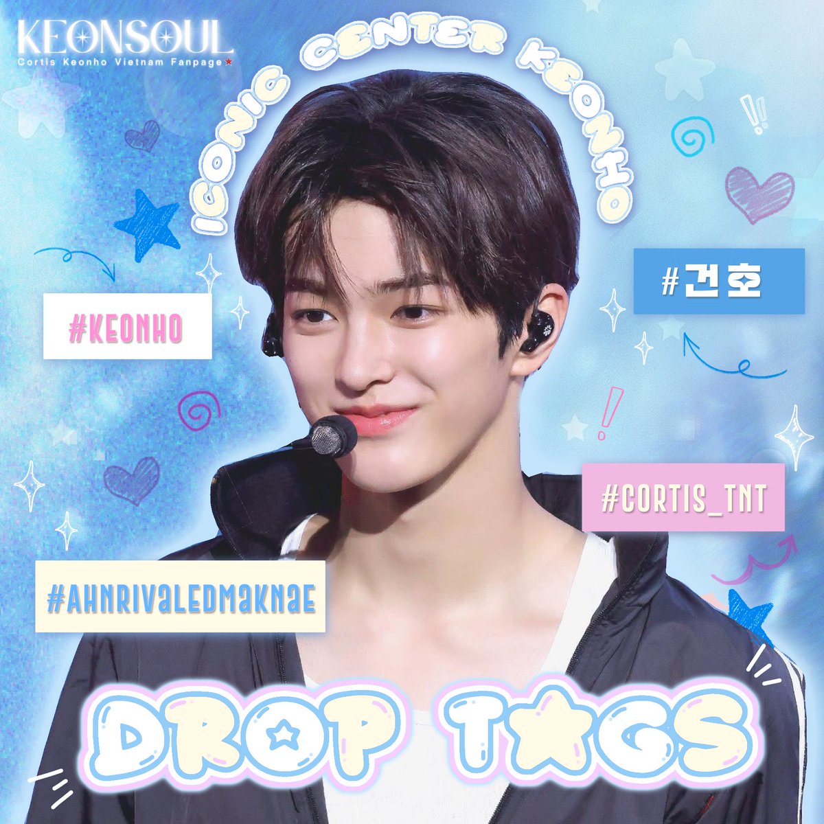 keonhovietnam's tweet photo. ✨ HASHTAG PARTY — WELCOME KEONHO TO THE "TNT" ERA ✨

▪️ GOAL: 500 REPLIES 

ICONIC CENTER KEONHO

#AhnrivaledMaknae
#CORTIS_TNT
#KEONHO #건호

Use the hashtags and tagline provided below 🩵 https://t.co/1WUVjZywXj
