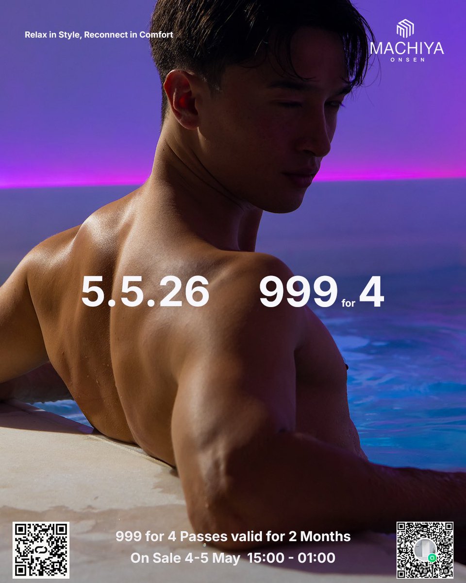 MACHIYAONSEN's tweet photo. เปิดขาย วันที่ 4 และ 5 พค 69
เวลา 15:00-01:00

5 เดือน 5 : 999 บาท

เข้าใช้บริการได้ 4 ครั้ง
เข้าใช้บริการได้ทุกวัน

บัตรมีอายุ 2 เดือน นับจากวันที่ซื้อ

1 ท่าน ซื้อได้ 2 สิทธ์
ไม่สามารถแชร์สิทธิ์ให้ท่านอื่น

สามารถซื้อออนไลน์ได้
(ชำระเงินโดยการโอนเท่านั้น) https://t.co/uZPwADdBEy