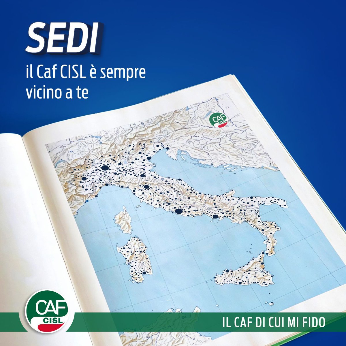 CafCisl's tweet image. Lo sapevi? 
📍 Con oltre 1.600 sedi in tutta Italia, c'è sempre un Caf CISL vicino a te e pronto ad aiutarti per qualsiasi problematica fiscale. 
Scopri qui l'elenco di tutte le sedi in Italia 👉 cafcisl.it/it-ricerca_sedi
#CafCISL #sedi #Italia