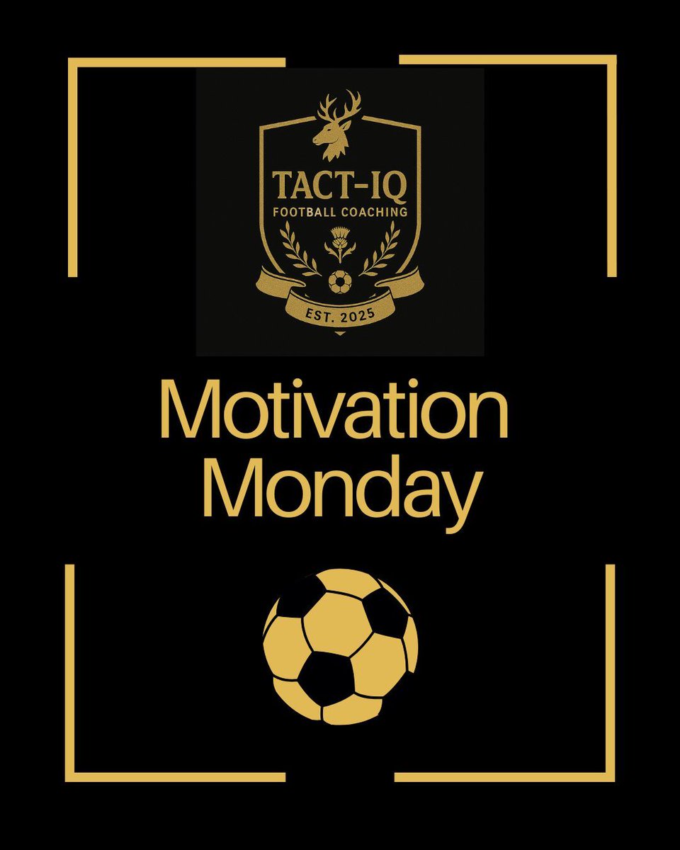 tactiq25's tweet image. 💪 Motivational Monday

You don’t rise to the occasion — you rise to your level of training.

#MotivationMonday #FootballEducation #CoachingMindset #mindset #football #growth #motivate #inspire #lead #TactiqFootballCoaching