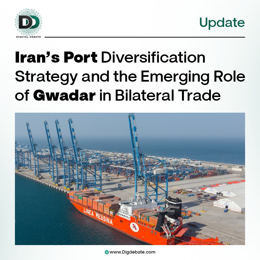 digdebate's tweet photo. Iran is shifting its trade operations from Jebel Ali Port to Gwadar Port to improve supply chain security and reduce dependence on external transit hubs. This move is expected to strengthen Pakistan–Iran trade and reshape regional trade connectivity. https://t.co/mAEQXb6oId