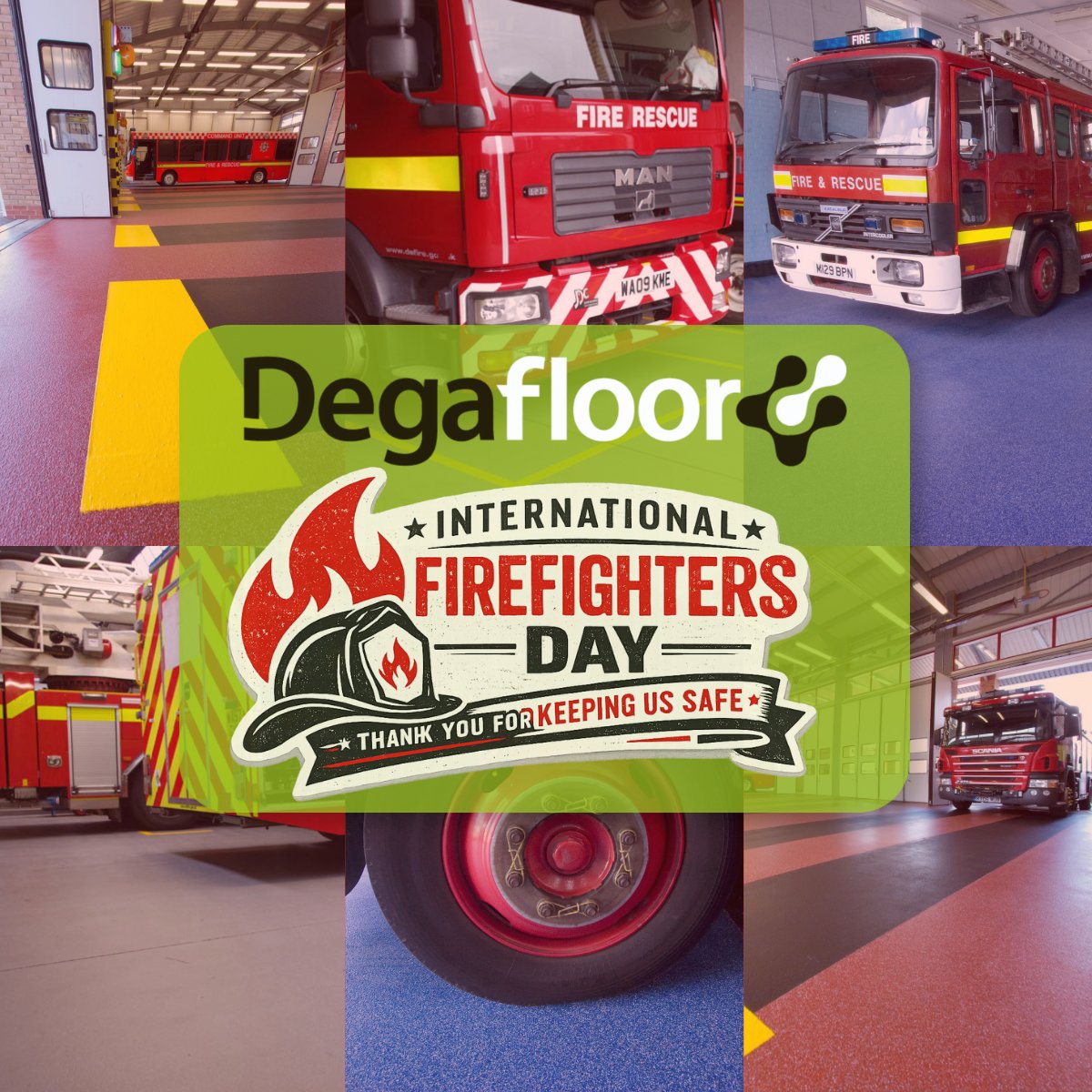 🚒 International Firefighters’ Day

Recognising the dedication and bravery of firefighters who protect our communities every day.

Proud to have supported fire stations with flooring built for safety and durability.

Thank you for everything you do. #Internationalfirefightersday