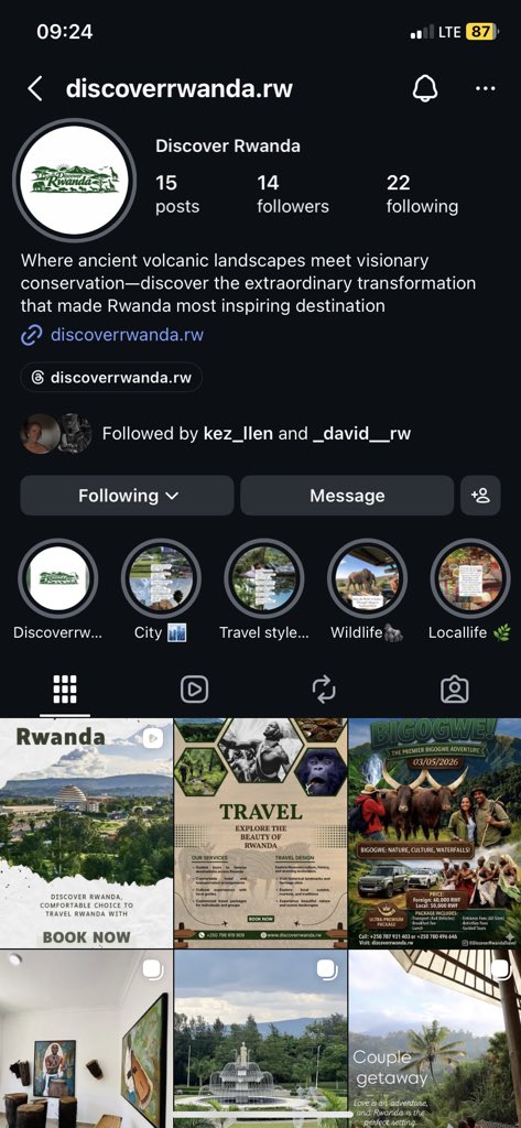 NacelleOlga's tweet image. I’ve officially opened my travel Agency ! Come explore the beauty of Rwanda with us , follow my page for more updates and to support this dream! 

discoverrwanda.rw

#VisitRwanda #DiscoverRwanda