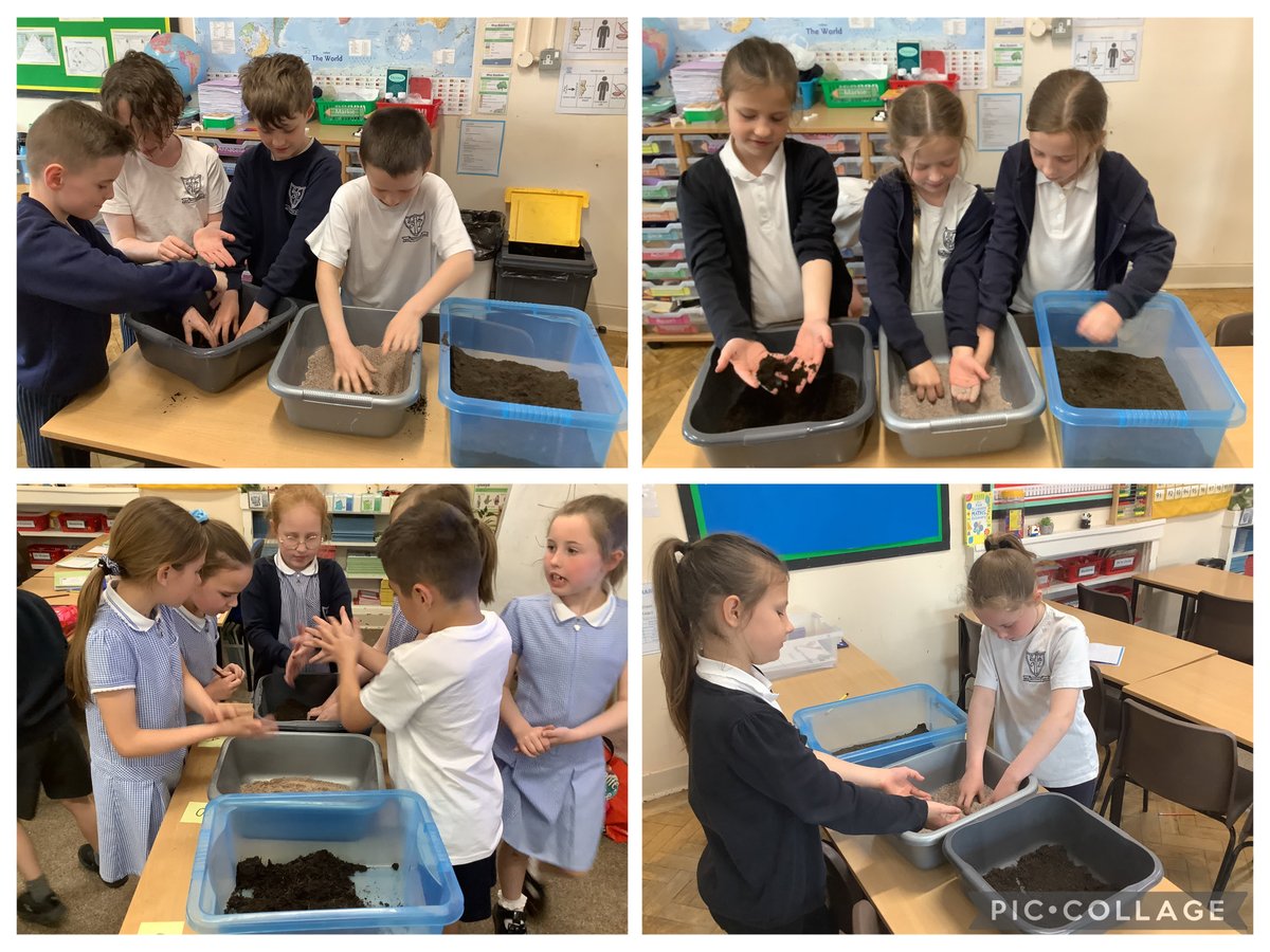 MrsDaSilva_OLOL's tweet photo. In Science, we have been learning how soils are formed and why soil is so important to all life on Earth. The children enjoyed carrying out a practical lesson which involved investigating three different types of soils. #makeadifference #ScienceOLOL @ololprimary_HT https://t.co/p8gZrr0KiV