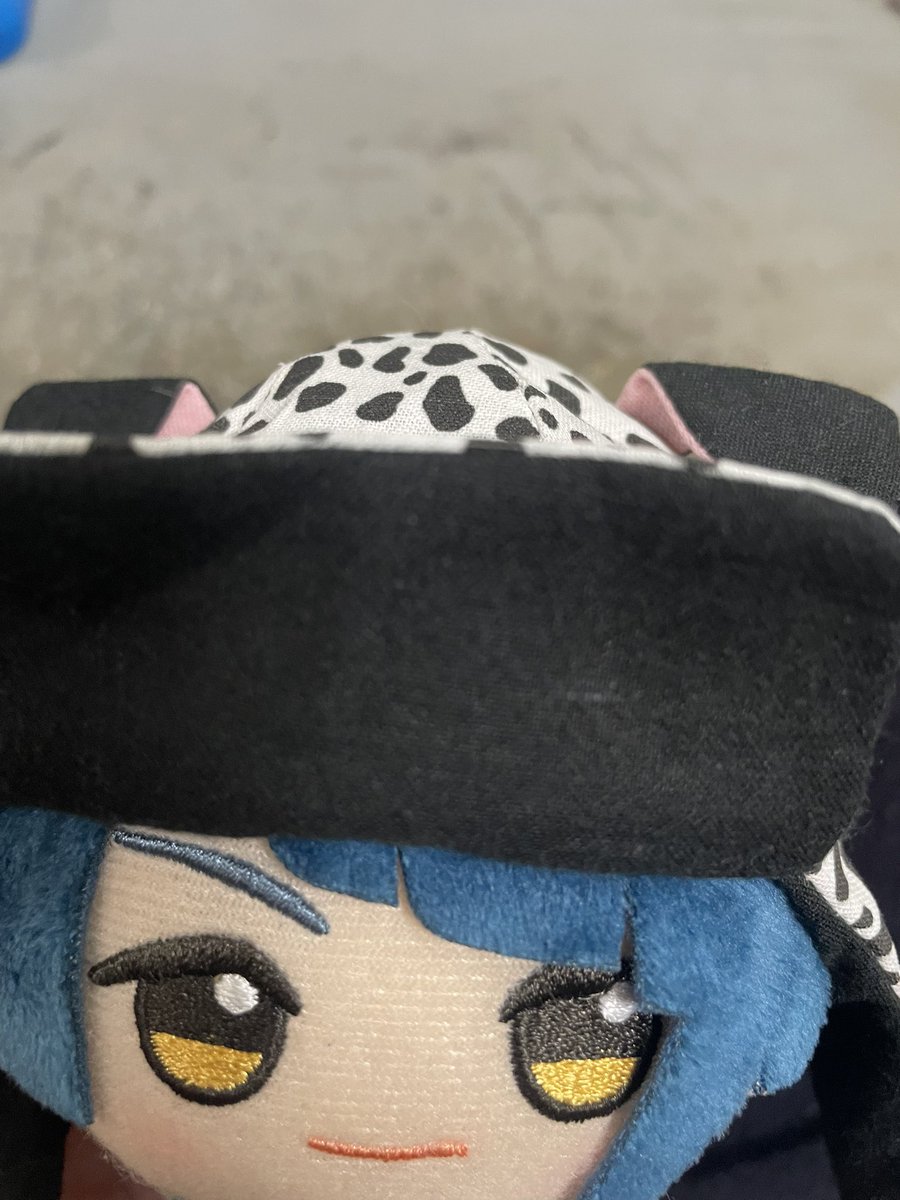 明日はよろしくお願いします！ ちびぐるみのダルメシアンパイロット帽