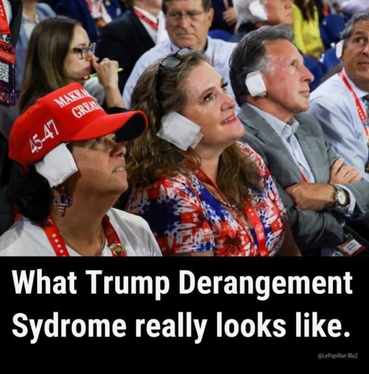 Deeliberatrix's tweet image. Did your ear boo-boo heal as well and as quickly as #rapisttrump’s did, small town #MAGA sucker!?
