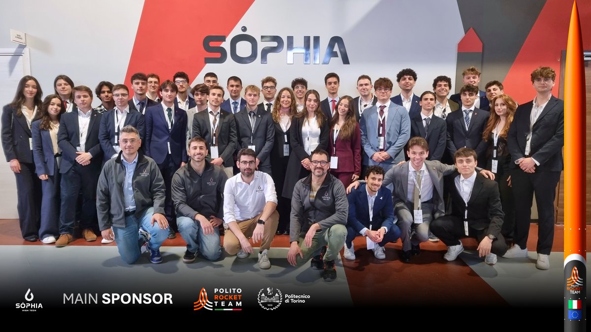 SophiaHighTech's tweet photo. Y26 April 27, @PoliTo_RT guested in @SophiaHighTech 
As main sponsor of PRT, the leading national student rocketry #team of @PoliTOnews, Sòphia manufactured the #space #engine parts with #additivemanufacturing &amp; #cnc #machining , pushing the limits of #aerospace #manufacturing 🚀 https://t.co/uuHnKxRRlg