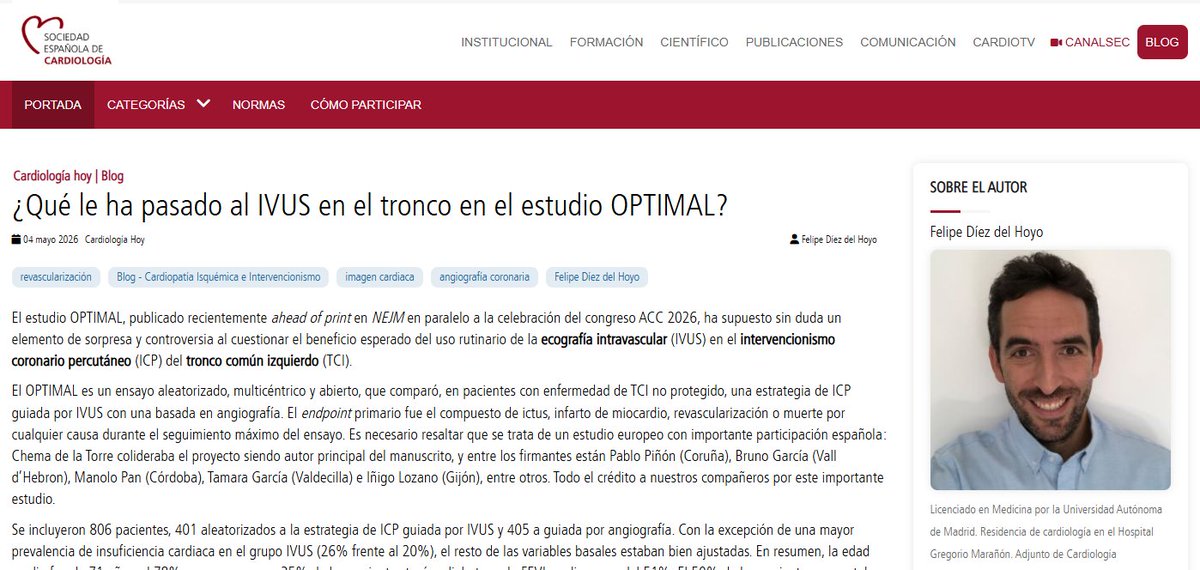Soc Esp Cardiología tweet media