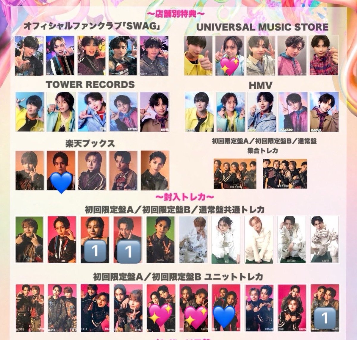 Nelo12O's tweet photo. ワンエン WARAiNA 特典 トレカ 交換

【譲】EIKU HAYATO /なおはや

【求】💖＞💙 REI

郵送のみ https://t.co/9SDoSFRyPg