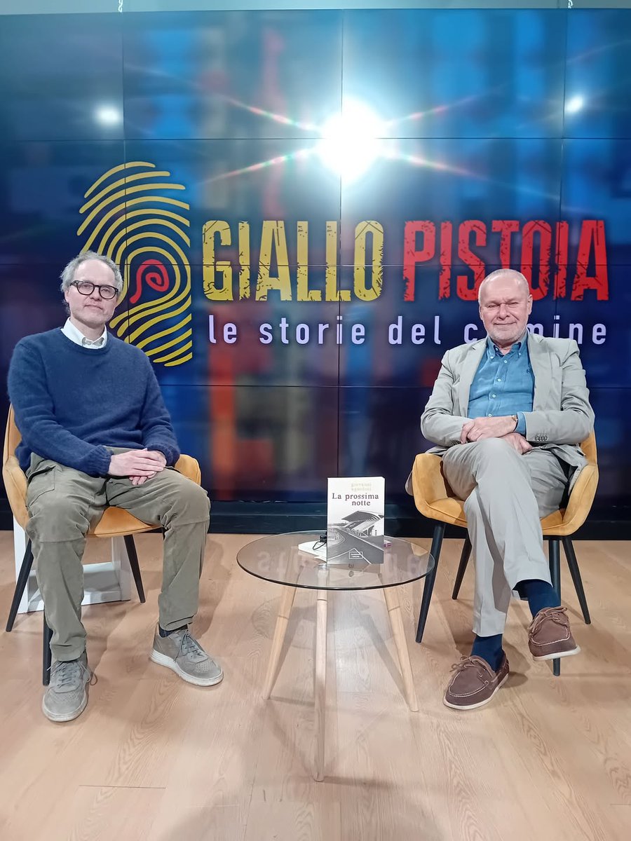 Agnoloni's tweet photo. In questi giorni su TVL Pistoia (canale 14 del digitale terrestre toscano) sta andando in onda la puntata di Giallo Pistoia dedicata al mio romanzo "La prossima notte" (@TranseuropaEd ), condotta da Giuseppe Previti e Maurizio Gori. 
Ecco la registrazione:
https://t.co/Nb1yO67NXd https://t.co/PUjdNGUIQU