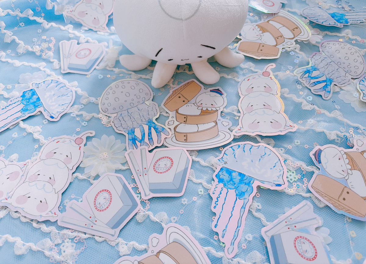 新作グッズ！！！ 】 ステッカーが届きました〜🪼✨ ぷらげちゃん