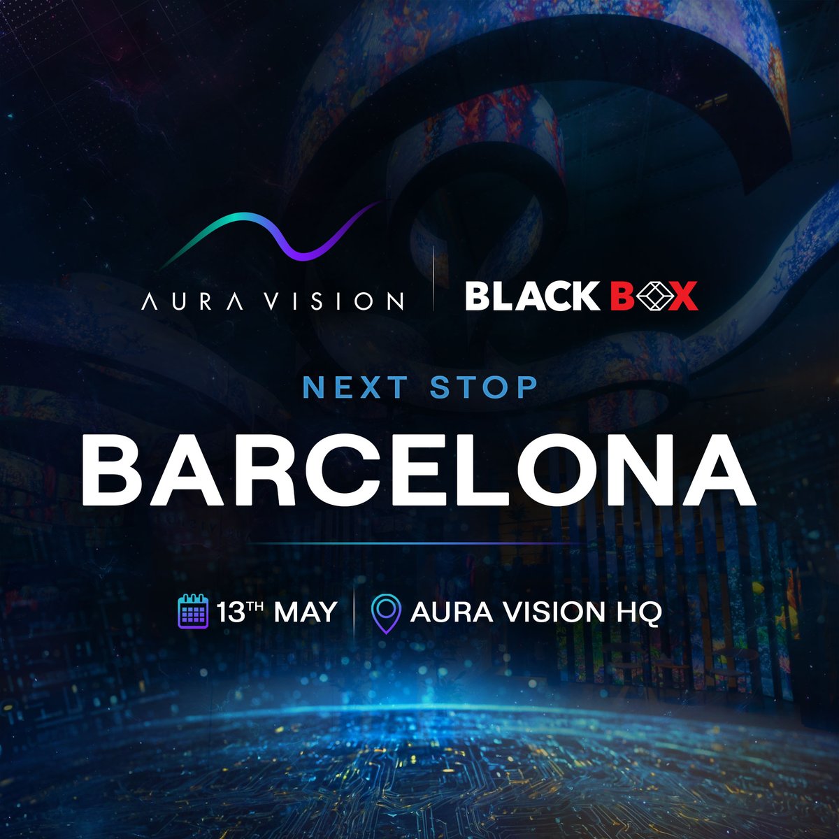 AuravisionL's tweet photo. Aura Vision x @blackbox_ns
Next stop: Barcelona
13 May — Aura Vision HQ
Continuing a series of focused, invitation-only sessions across Europe, bringing conversations closer to real-world use.
#MissionCritical #LEDDisplay #ControlRoom #SustainableLED #EuropeanLED #AuraVision https://t.co/fLFTjo4Hms