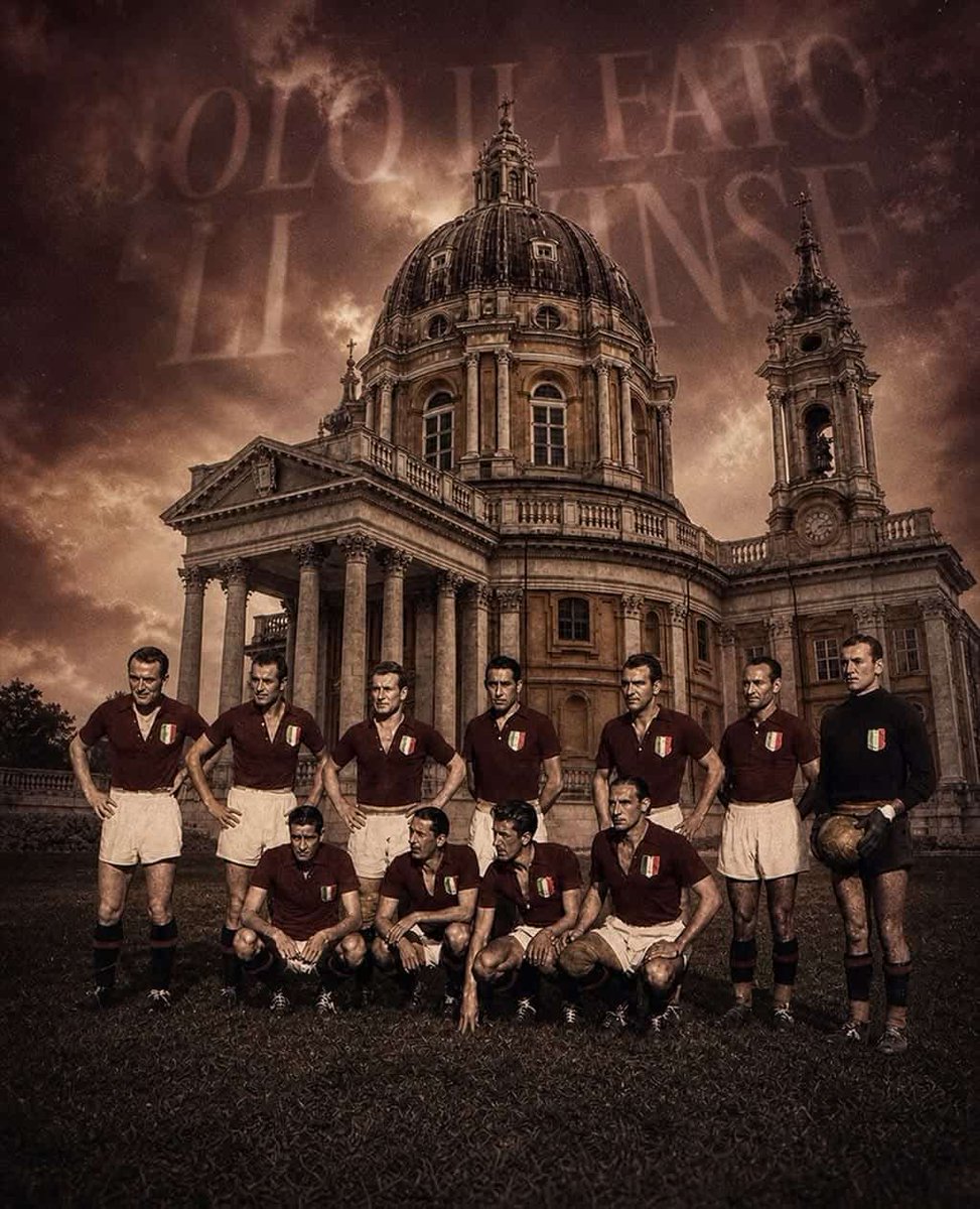 chiaschi's tweet image. Il #GrandeTorino, per sempre Leggenda.
Solo il fato li vinse
Non sono morti, sono solo in trasferta.

Bacigalupo, Ballarin, Maroso, Grezar, Rigamonti, Castigliano, Menti, Loik, Gabetto, Mazzola, Ossola ♥️
#Invincibil #Toro #SFT #FVCG #4maggio1949 #4maggio
