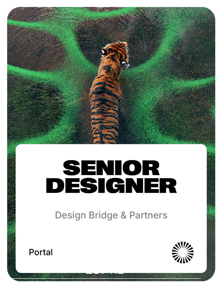 portaltoxyz's tweet image. New: Senior Designer
More: portalto.xyz

DESIGN BRIDGE
MADRID
HYBRID
SENIOR

#design #jobs #hiring #madrid