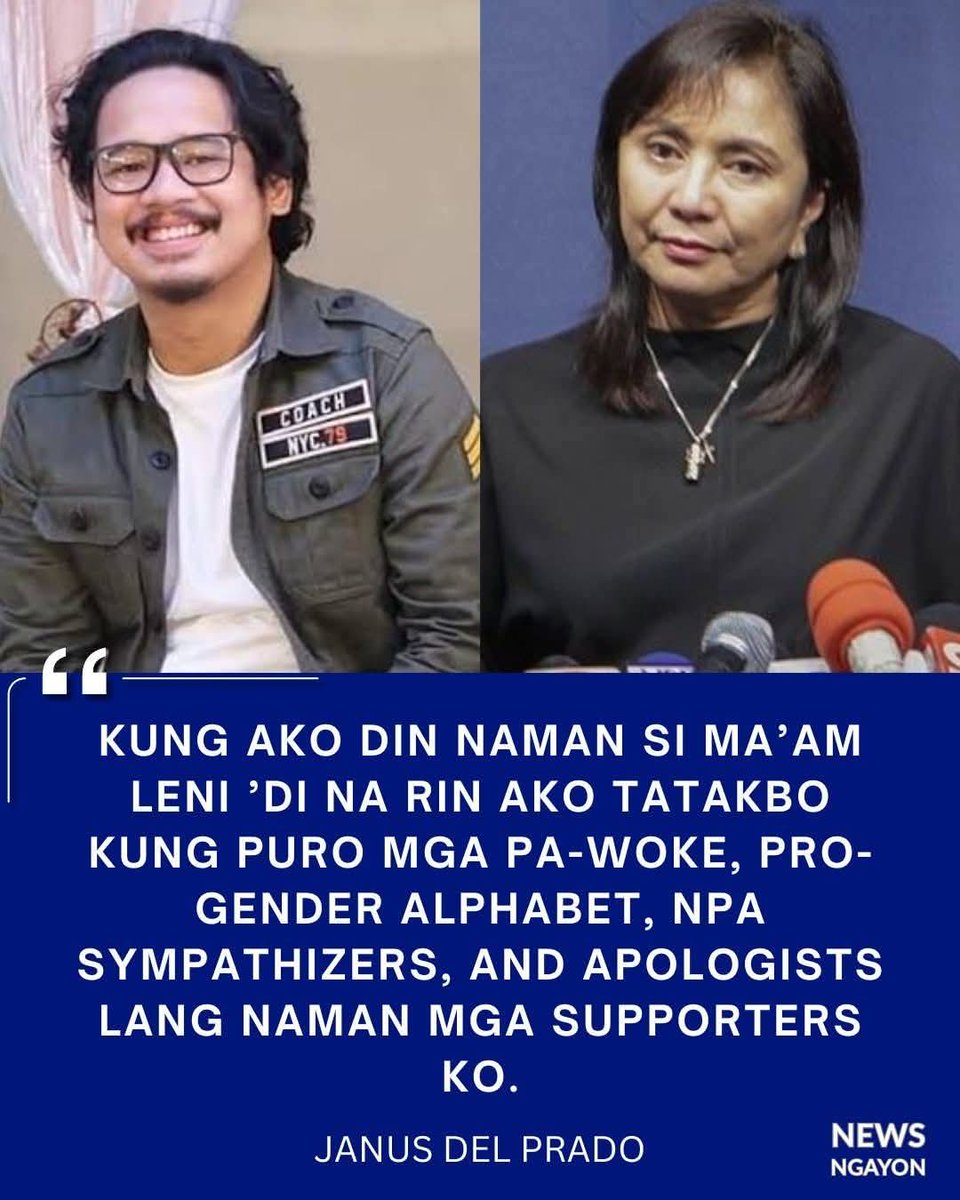 iamcocomarvin's tweet image. 📌 Tama ka jan JANUS 👍🏻
#lenirobredo #kakampink #woke #pinklawan @JanusDencio @lenirobredo