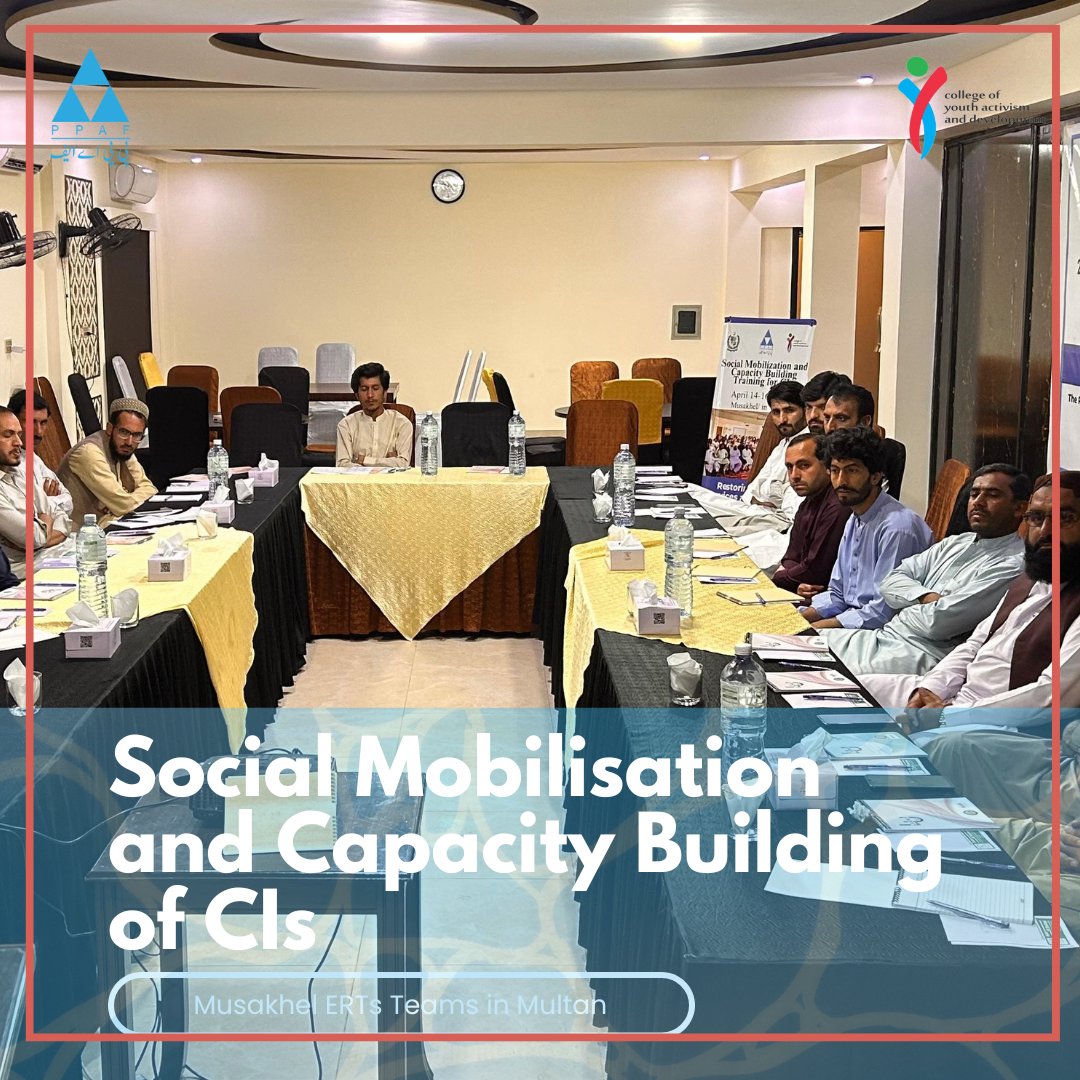 CYAAD_Pk's tweet photo. Empowering communities through collective action 🤝

CYAAD conducted a 2-day training on Social Mobilisation and Capacity Building of Community Institutions (CIs) and Operation &amp; Maintenance (O&amp;M) Committees under the RSS&amp;CR project, funded by @PPAFofficial . https://t.co/RVkLMmfH0l