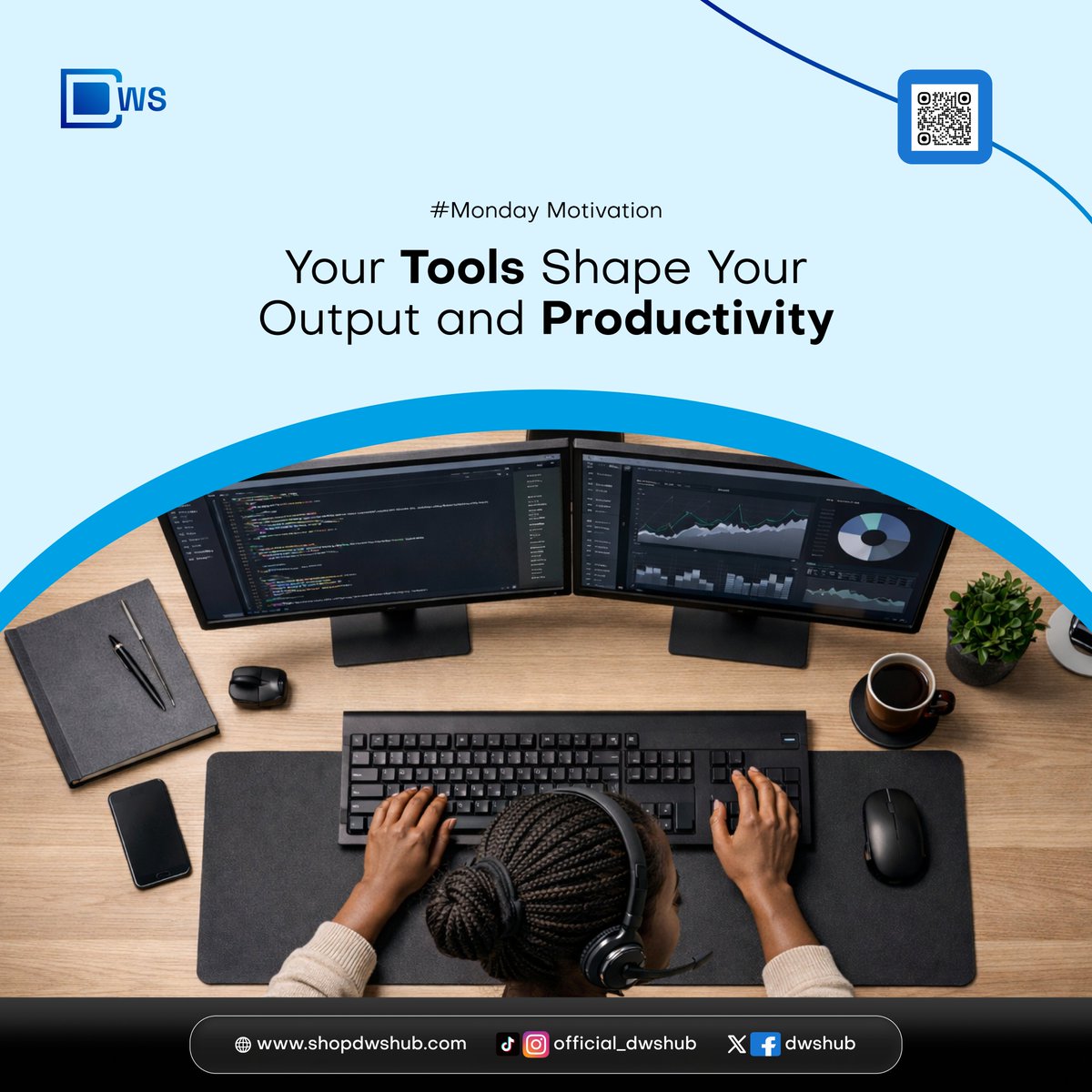 DWSHub's tweet photo. New week. New mindset.

Discipline over excuses.
Focus over distractions.
Consistency over motivation.

Start strong this Monday.💪

#MondayMotivation #DWSHUB #NaijaTech #GrowthMindset https://t.co/DUW9MfkW9Q