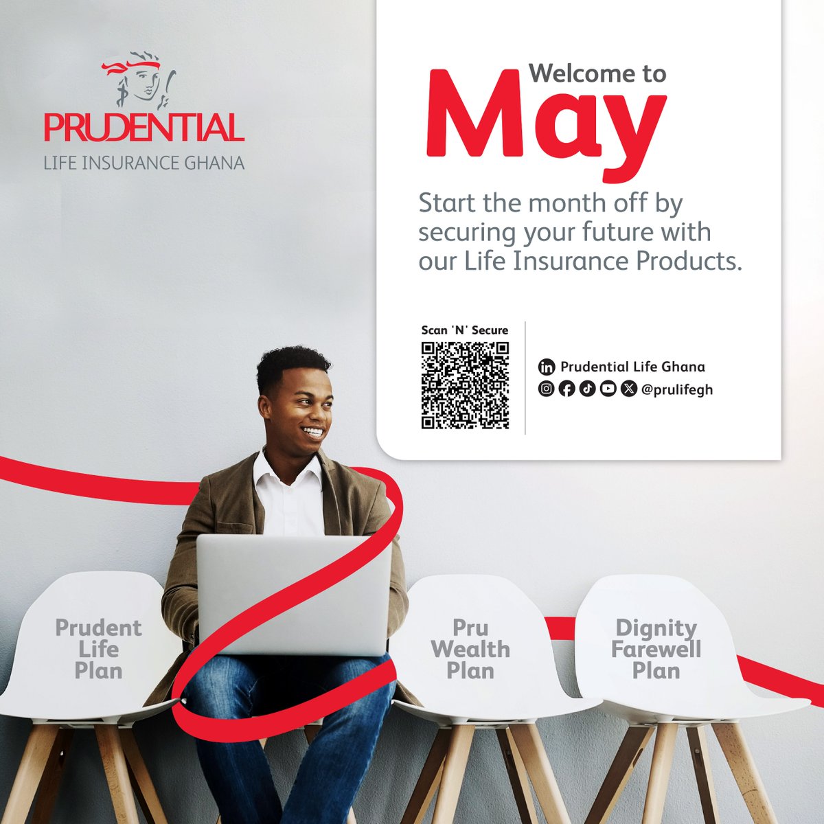 PruLifeGhana's tweet image. Secure your future this May!   

Learn more about our Life Insurance Products and start protecting what's important to you!

Click here: forms.office.com/r/NraNMLJ5rs

#LifeInsurance
#PrulifeGh