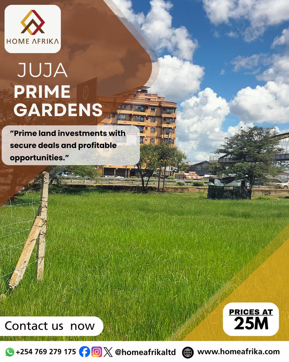 HomeAfrika's tweet image. Juja is growing—and strategic investors are paying attention.

Prime land. Strong location. Real potential.

📞 0769 279 175
🔗 Link in bio

#LandInvestment #Juja #OwnLandKE