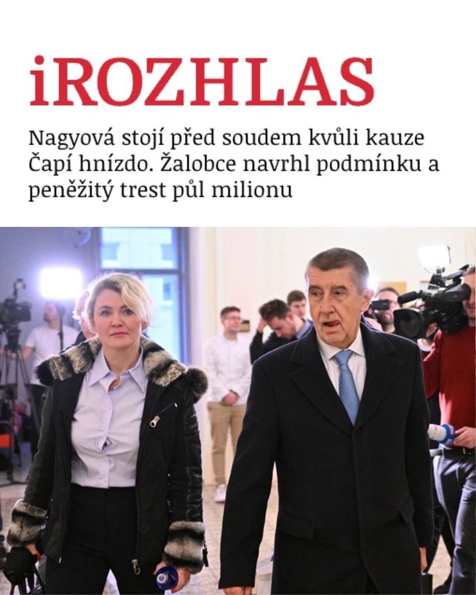 ZdenekHrib's tweet image. S Janou Nagyovou měl před soudem stát i Andrej Babiš. To, že tomu díky Motoristům a SPD unikl, je ostuda České republiky. Navíc teď díky dosazeným lobbistům Agrofertu začínáme opět vyplácet dotace, i když jsme z nezákonně vyplacených 7,5 miliard zatím neviděli ani korunu.