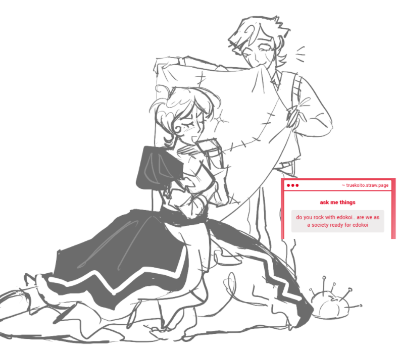 zowuiiz's tweet photo. here is edokoi i have never heard of this ship before... this is very cute https://t.co/JCULMtiWWw