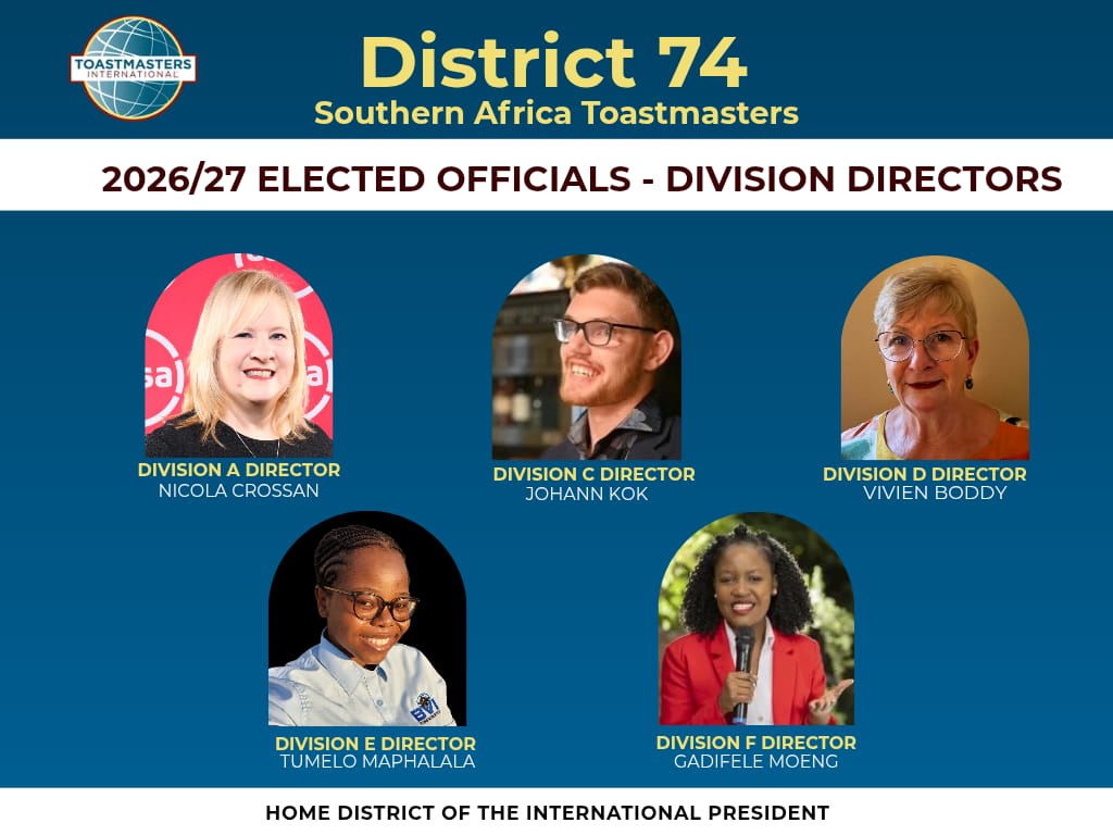 Toastmasters Southern Africa tweet media
