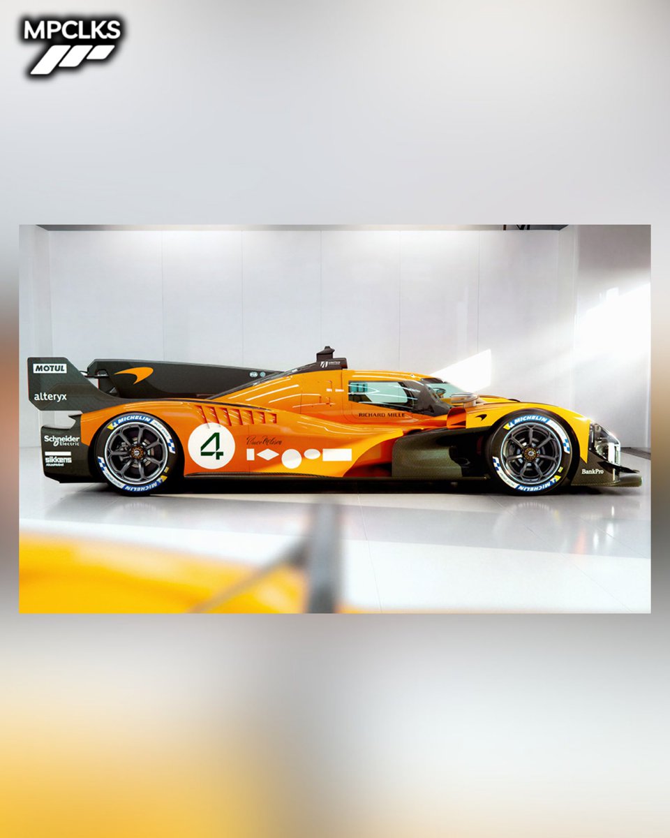 MotorspoClicks's tweet image. 🚨BREAKING: Mclaren presents its LMDH, the MCL-HY

The chassis is built by Dallara and the engine is a twin-turbocharged V6, and the car is set to debut in the WEC, and will try to get to IMSA within 2030.

#Mclaren #WEC #Endurance #Hypercar